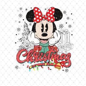 Minnie Christmas, Christmas Sublimation Png, Christmas Svg, Minnie Mouse Svg, Minnie Mouse Christmas, Christmas Png