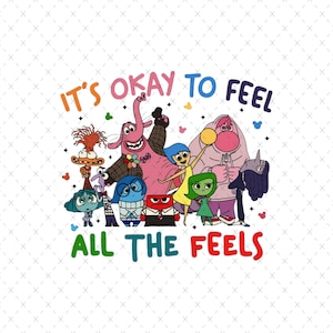 Inside Out 2 Characters Png, Inside Out 2 Clipart Png, All the Feels Anger Sadness Joy Fear Disgust Anxiety Edebiri Envy Png, Inside Out 2