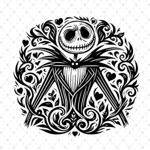 Jack Skellington SVG, Nightmare SVG with skull svg, cricut, silhouette, files for cricut, holiday svg, grinch hat, Cut file