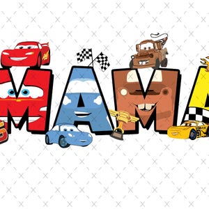 ママの漫画の車の映画 PNG、家族旅行 PNG、レトロなママ PNG、ママのシャツ PNG、母の日の贈り物 PNG、車 95 PNG、デジタルダウンロード