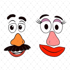 Casal Cabeça de Batata Svg, Casal Cabeça de Batata Png, Toy Story Svg, Toy Story Png, Casal Toy Story Svg Png, Arquivo Digital, Download Instantâneo,