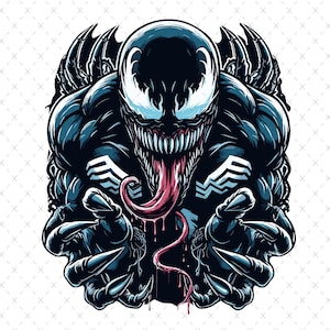 Venom Png, Watercolor and Splash styles, high resolution PNG files for t-shirts, posters, mugs and more, instant download