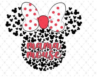 Mama Mouse SVG: Family Trip Matching Design (Digital File)