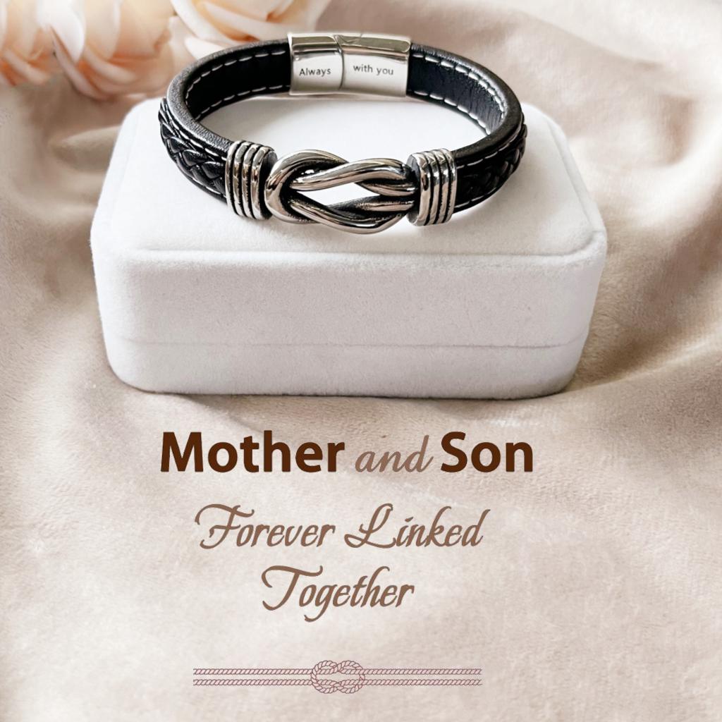 Mother Son Linked Together Bracelet