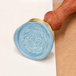 Sello de cera para invitación de boda, kit de sello de cera personalizado, sello de cera personalizado para invitación, regalo único para ella/él/niños