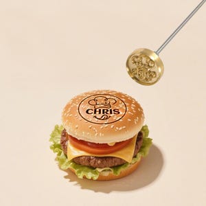 Custom Branding Iron for Bread, Food Branding Iron Stamp, Branding Stamp with Personalized Logo, Gift for Her/Him