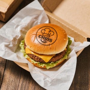Custom Food Branding Iron with Logo, Personalized Burger Stamp, Hamburger Buns Branding Iron, Small Business Food Tools