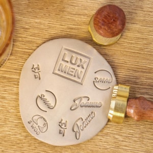 Custom Logo Pottery Stamp: Brass Clay Stamp for Ceramics