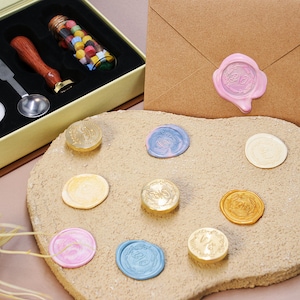 Custom Wax Seal Stamp for Unique Gifts | Personalized Wax Seal Stamp for Invitations | Wax Seal Kit Gift for Birthday/ Friends/ Kids