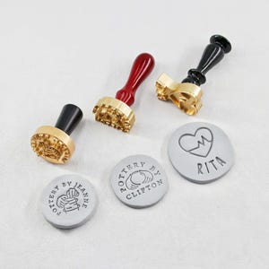 Benutzerdefinierte Keramik Stempel, Ton Stempel, erste Keramik Stempel, kundenspezifische Keramikstempel in Messing, personalisierte Signatur Messing Stempel für Keramik