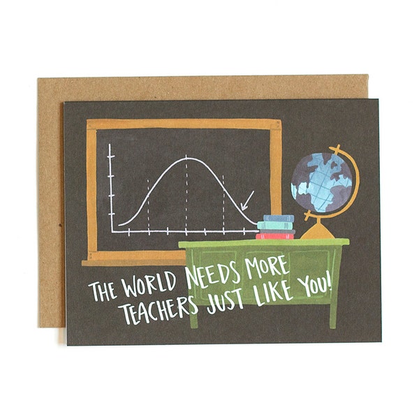 Teachers Just Like You Illustrated Card // 1canoe2