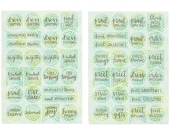 A Wedding Year Sticker Set // 1canoe2 // hand lettered