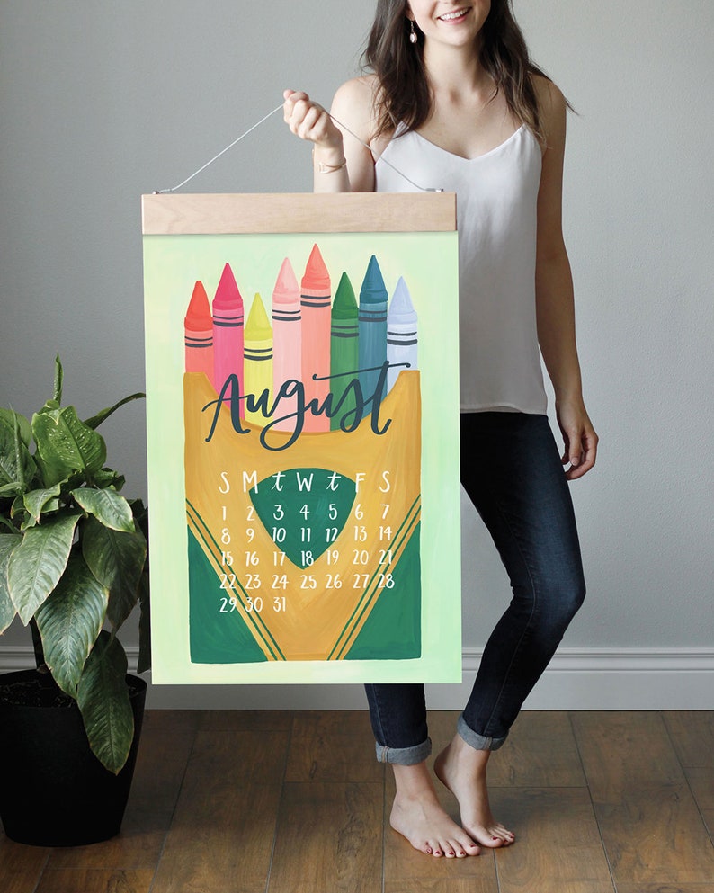 2021 XL Wall Calendar Gather Refill // 1canoe2 //Hand Etsy