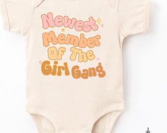 Body para bebé "Newest Member Girl Gang", regalo nuevo, body para prima niña