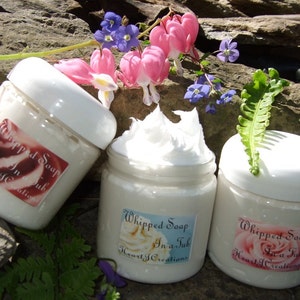 WHIPPED SOAP in a TUB -- Custom Scented - - You Choose The Scent You Wish