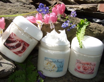 WHIPPED SOAP in a TUB -- Custom Scented - - You Choose The Scent You Wish