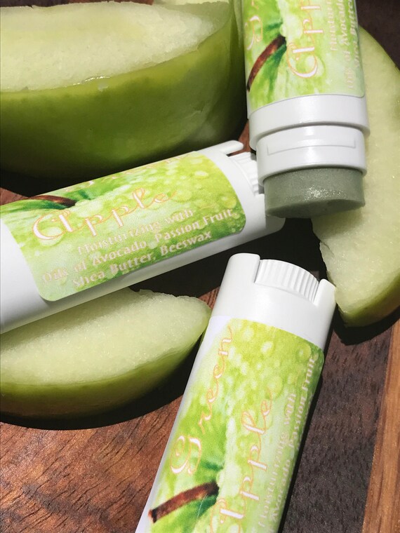 GREEN APPLE Lip Balm Etsy