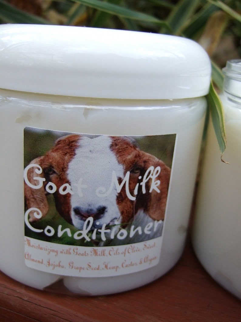 GOAT MILK CONDITIONER Large 16 Oz Tub Custom Scented with Moisturizing Oils image 3