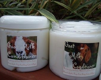 GOAT MILK CONDITIONER Large 16 Oz Tub Custom Scented with Moisturizing Oils