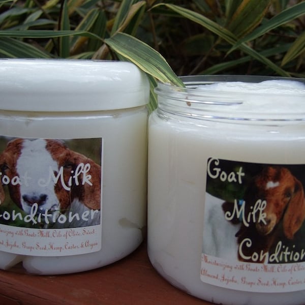 GOAT MILK CONDITIONER Large 16 Oz Tub Custom Scented with Moisturizing Oils