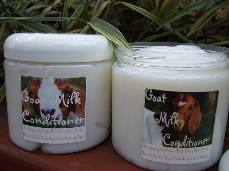 GOAT MILK CONDITIONER Large 16 Oz Tub Custom Scented with Moisturizing Oils image 1