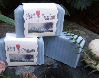 SWEET RAIN SHEA Butter 5 oz Large Homemade Soap Bar