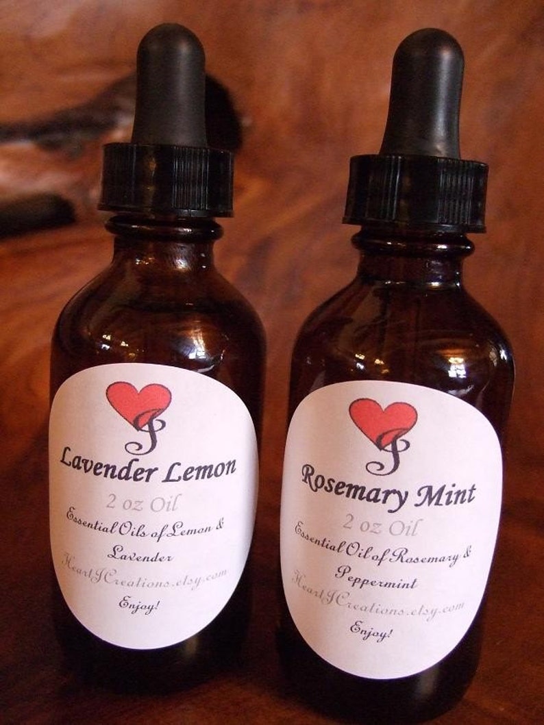 Large 2 oz Bottle of your own CUSTOMIZED Scent of Essential or Fragrance oils with EYE DROPPER image 1