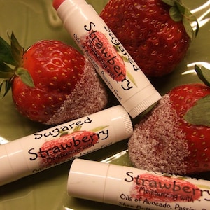 SUGARED STRAWBERRY Lip Balm Pink Gloss