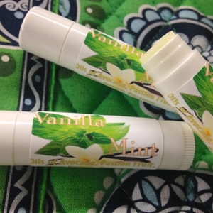 VANILLA MINT Lip Balm All Natural image 4