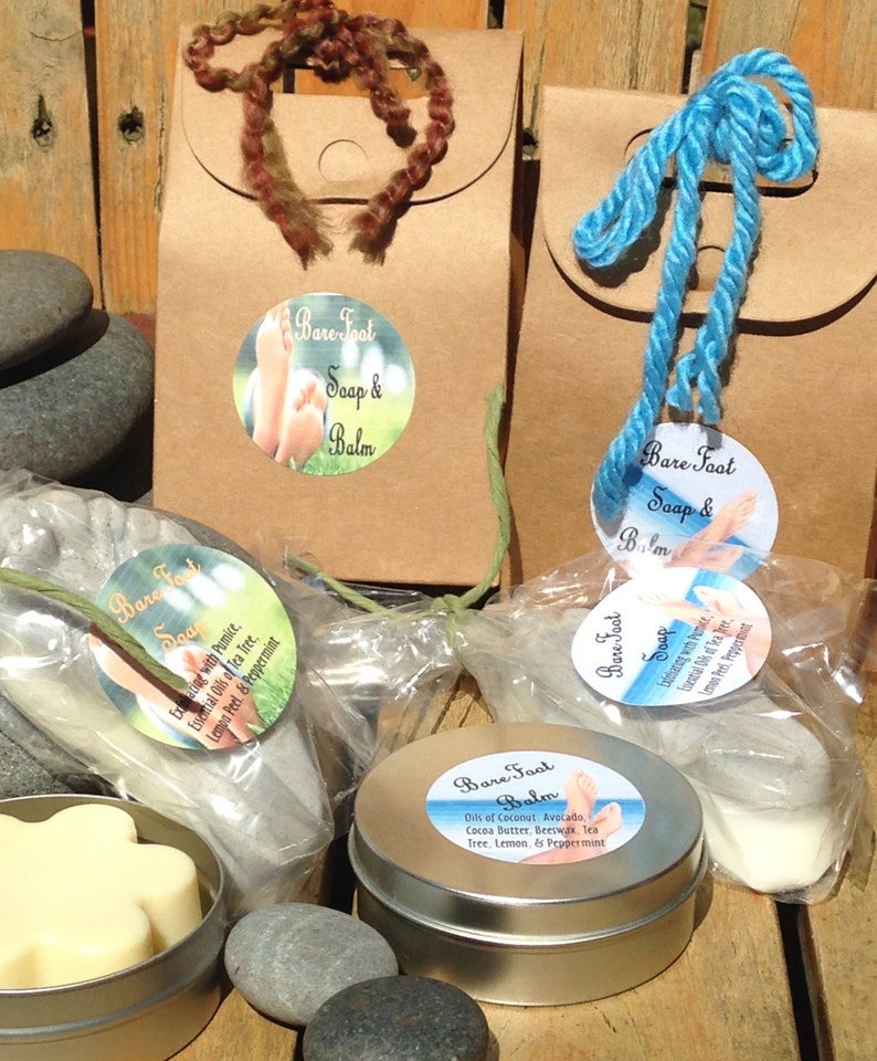 BARE FOOT Pumice Soap & Balm Etsy