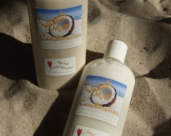 Custom Scented COCONUT MILK CONDITIONER with added Oils of Olive Jojoba Hemp Argan and Castor