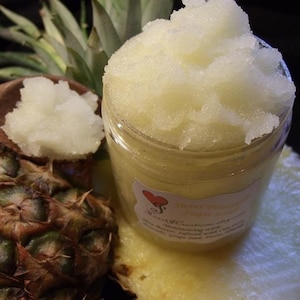 SHEA BUTTER SUGAR Scrub Large 8 oz Tub with Avocado / Sweet Almond Oil You Choose Your Own Scent image 4