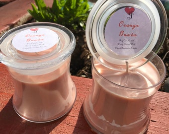 ORANGE GUAVA Soy Candle ODOR Eliminator Scents