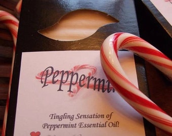 CREAMY PEPPERMINT  Tingling Sensation ESSENTIAL Oil 5 oz Large  Handmade Soap Bar