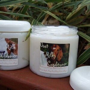 GOAT MILK CONDITIONER Large 16 Oz Tub Custom Scented with Moisturizing Oils image 5