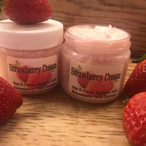 STRAWBERRY CREAM ~ 2 oz Tub