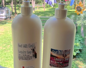 LIQUID GOAT MILK Laundry Soap 32 Oz