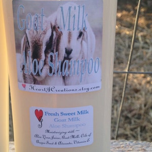 GOAT MILK ALOE Shampoo You Choose the Scent image 5