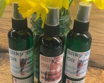 SILKY DRY OIL Spray ~ 4 oz Bottle
