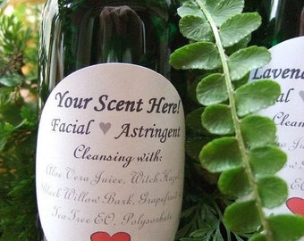 CUSTOM SCENTED Facial Astringent You Create Your Own Unique Scent