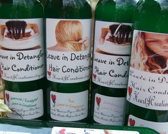 Custom Scented LEAVE IN Conditioning Spray & DETANGLER For all Hair Types - - You Pick the Scent