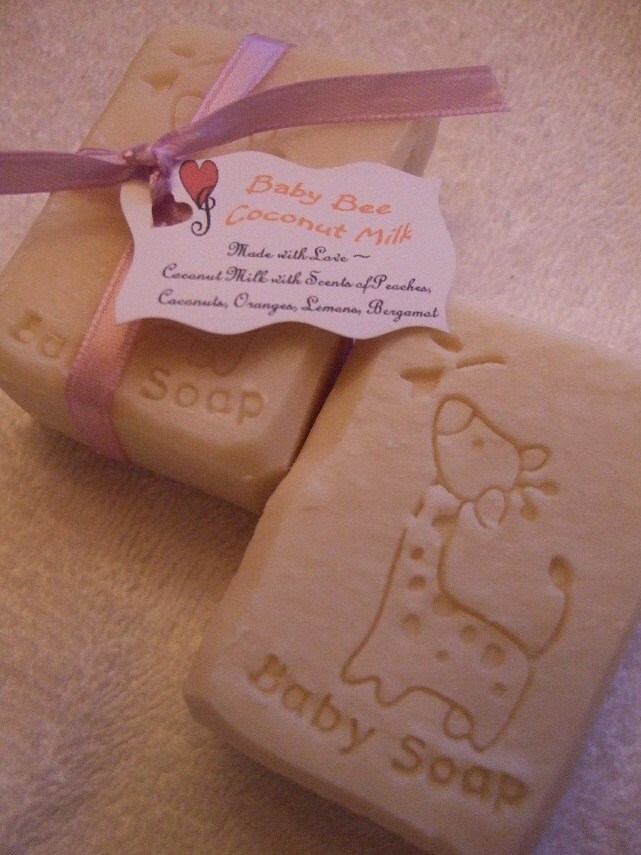 BABY BEE COCONUT Milk Baby Soap Loaded with Shea Butter and Sweet Alm…