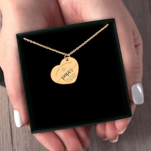 Collana a forma di cuore per il 1° anniversario di carta, per celebrare il primo anno di amore, regalo per