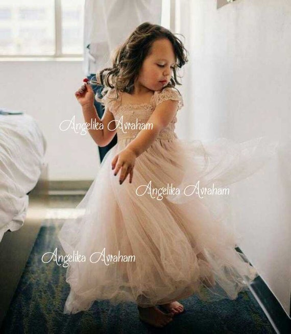 Blush Colored Flower Girl Dresses