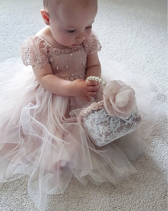 champagne toddler flower girl dresses