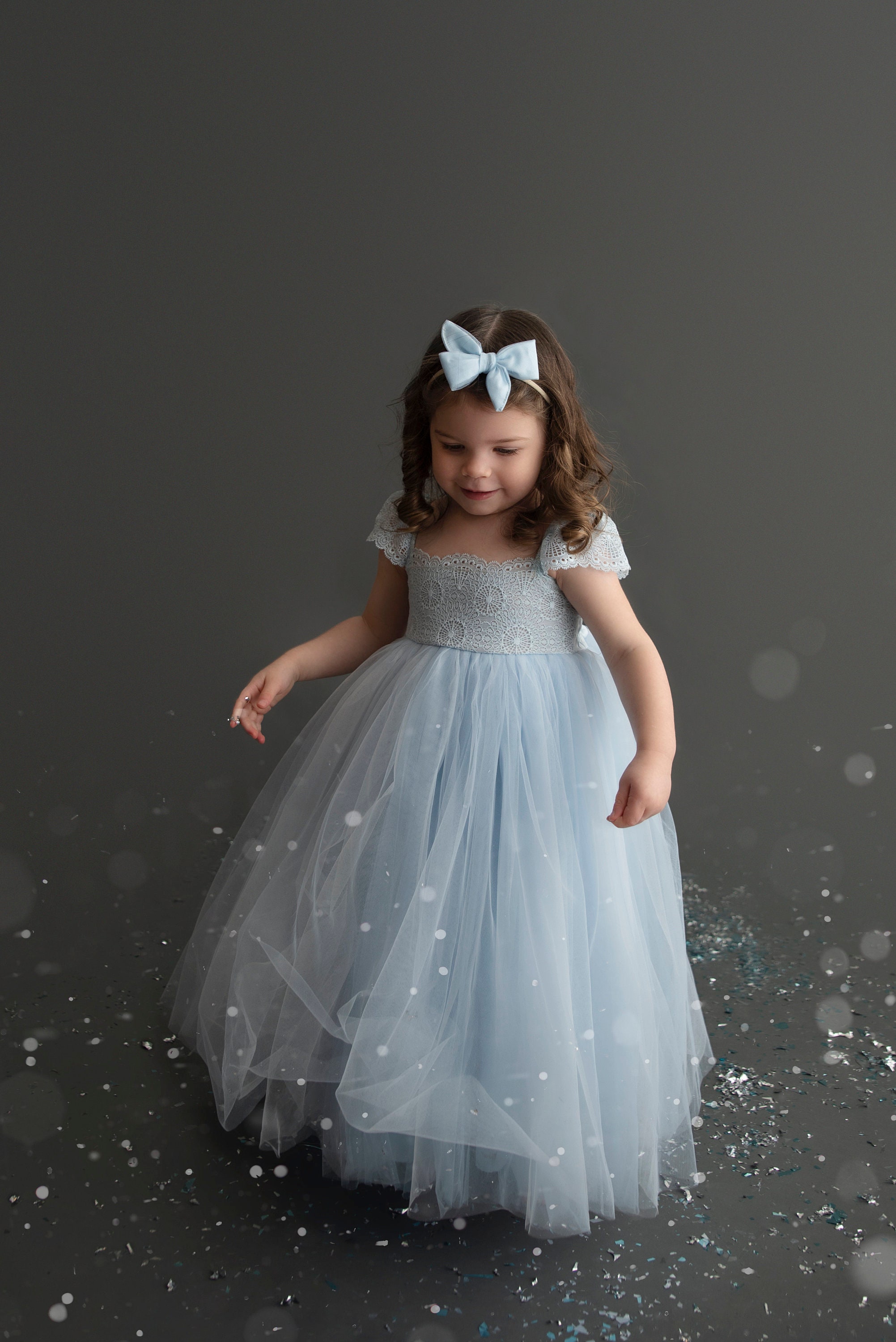 ice blue tulle