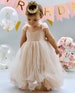Cake Smash Outfit, Peach Champagne Flower Girl Dress, Birthday Dress, First Birthday Outfit, First Birthday Photoshoot, Baby Christening 