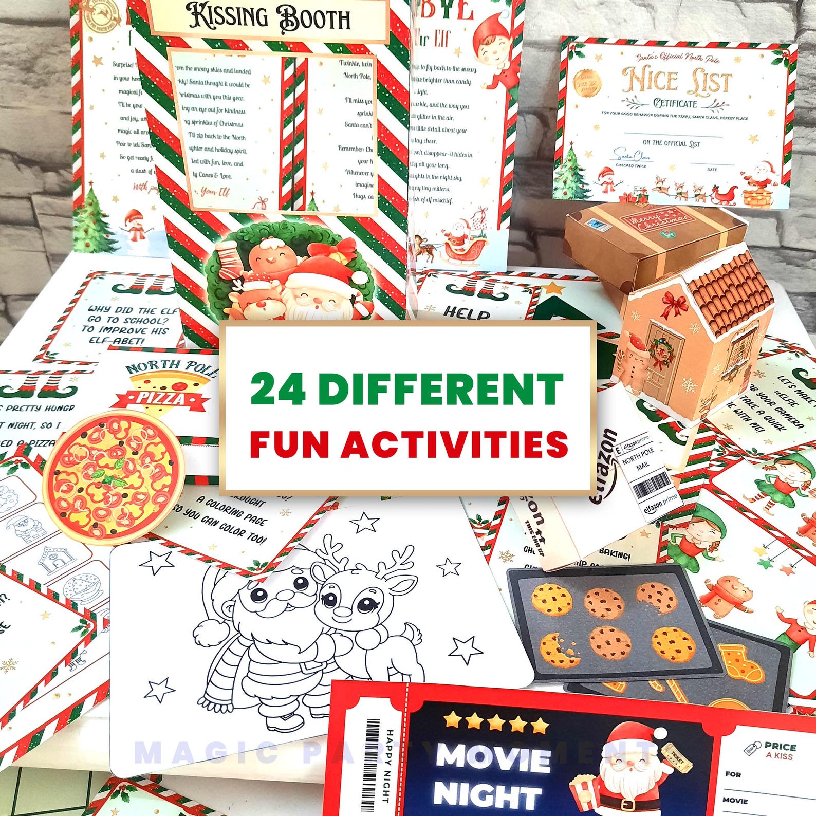 Printable Elf Kit 24 Days Bundle – Christmas Elf Props, Activities ...