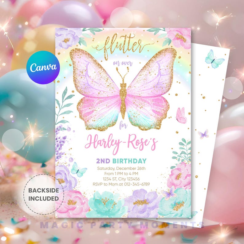 Rainbow Butterfly Invitation
Butterfly Invitation
Butterfly Invite
Flutter by Butterfly
Birthday Invite
Butterfly Theme
Floral Butterfly
Invitation Butterfly
Butterfly Birthday
Whimsical Butterfly
Birthday Butterfly
Pastel Invitation
Girl Invitation