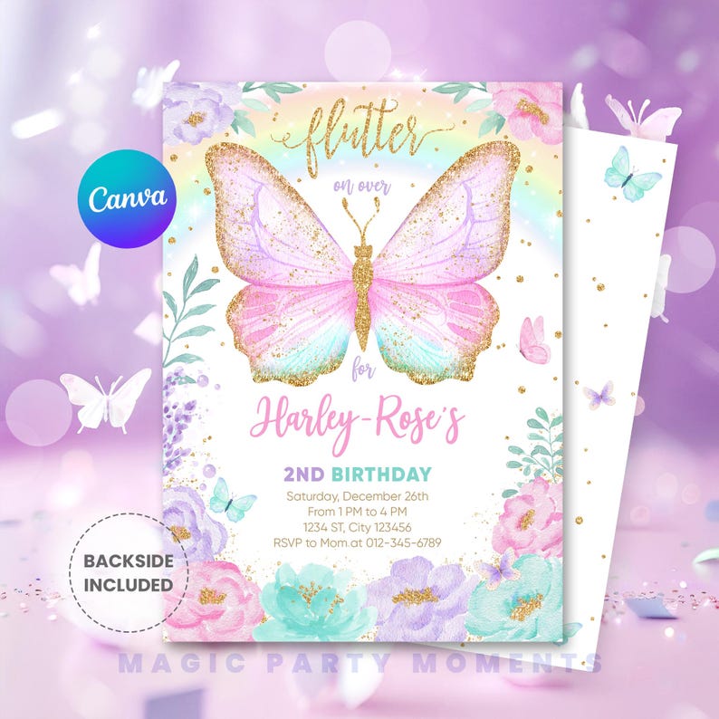 Rainbow Butterfly Invitation
Butterfly Invitation
Butterfly Invite
Flutter by Butterfly
Birthday Invite
Butterfly Theme
Floral Butterfly
Invitation Butterfly
Butterfly Birthday
Whimsical Butterfly
Birthday Butterfly
Pastel Invitation
Girl Invitation